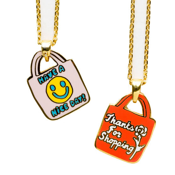 Have a Nice Day double-sided necklace